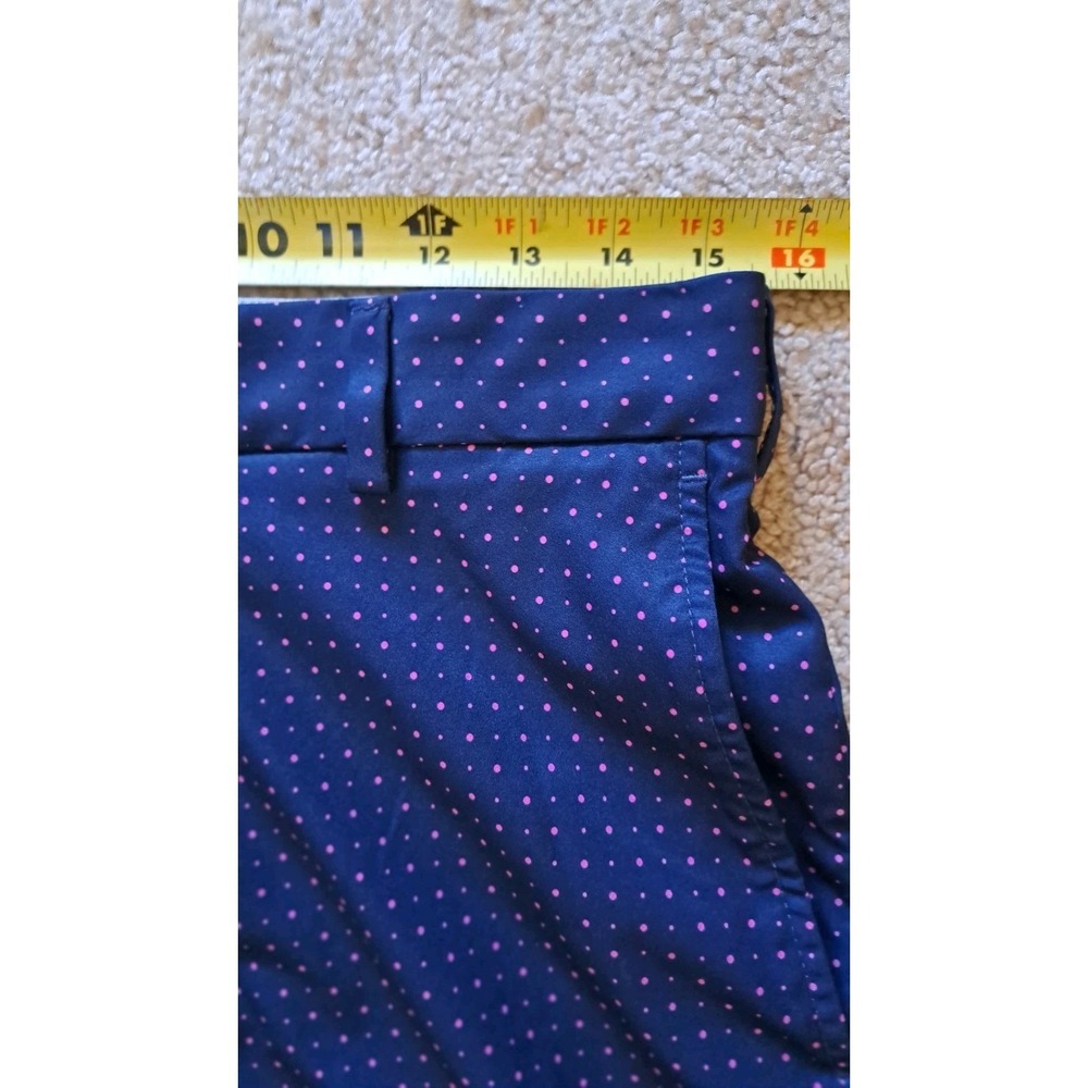 Walter Hagen Men's Golf Shorts Blue Pink Polka Dot Size 32 - Picture 7 of 10